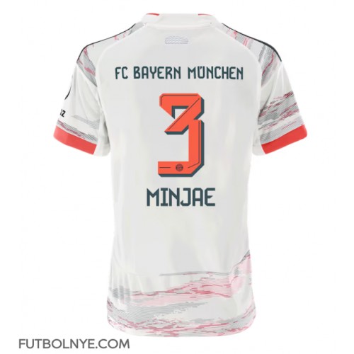 Camiseta Bayern Munich Kim Min-jae #3 Visitante Equipación para mujer 2025-26 manga corta